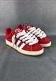 Campus 00s Red with Thick Chunky Rope Laces