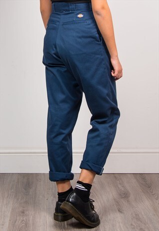 VINTAGE 90'S BLUE DICKIES TAPERED TROUSERS
