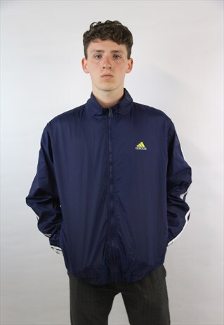 VINTAGE ADIDAS NAVY SPORTS JACKET