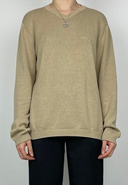 Armani Vintage Jumper 90s Sweatshirt V Neck Cotton Sweater 