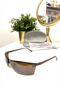 Christian Dior Y2K NK-068/C Rimless Mirrored Sunglasses 