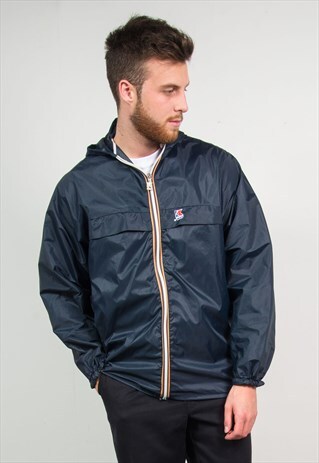 K-WAY WATERPROOF CAGOULE RAIN JACKET