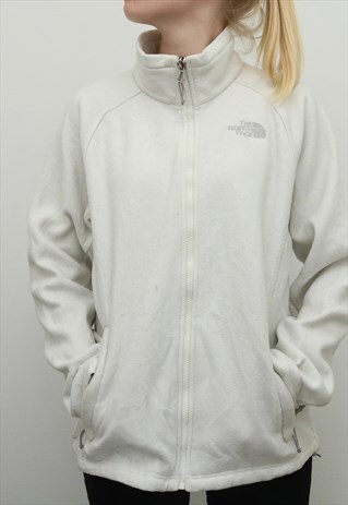 north face white jumper