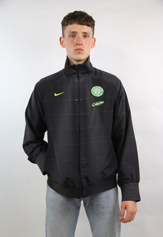 VINTAGE NIKE CELTIC FC BLACK JACKET