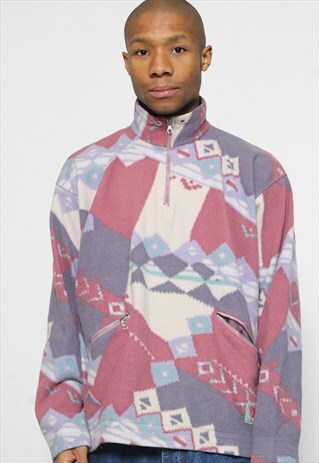 VINTAGE CRAZY PATTERN FLEECE
