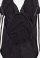 ADIDAS BLACK AND WHITE STRETCH FIT SLEEVELESS SWIMMING COSTU