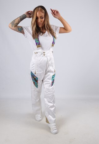 VINTAGE PHENIX SKI SNOW PANTS TROUSERS BRACES (CM3I)
