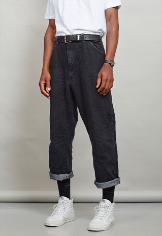 BLACK VINTAGE LEE SUPER OVERSIZED DENIM 90'S JEANS