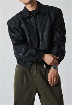 Men's Premium lapel PU jacket AW2023 VOL.1