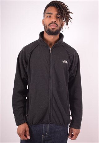 THE NORTH FACE MENS VINTAGE FLEECE JACKET MEDIUM BLACK 90S