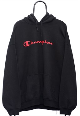 Vintage Champion Black Hoodie Womens