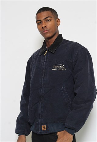 VINTAGE CARHARTT COLLARED WORKWEAR JACKET