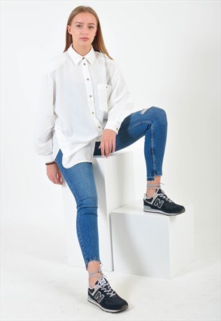 VINTAGE OVERSIZED SHIRT IN WHITE