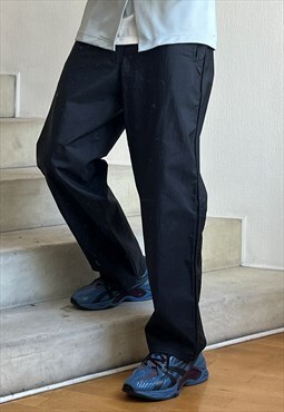 Vintage ARMANI Pants Nylon Trousers Black