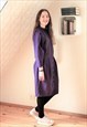 BRIGHT PURPLE HIGH NECK DRESS