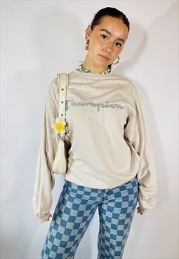Vintage 90s Champion Size S Sweatshirt in Neutral