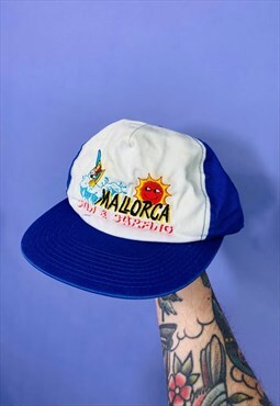 Vintage Mallorca Sunshine Surfing Embroidered Hat Cap