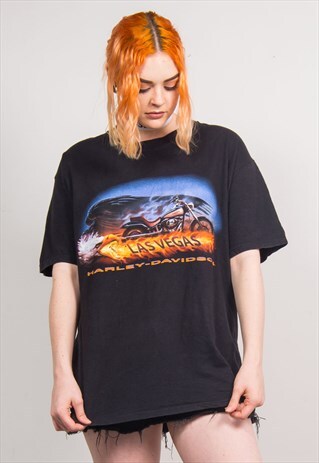 HARLEY-DAVIDSON LAS VEGAS 90'S BLACK T-SHIRT