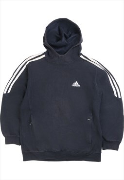 Vintage  Adidas Hoodie Heavyweight Premium Pullover Navy
