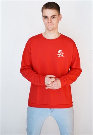 RED PINEAPPLE OCEAN (WHITE) SWEATSHIRT