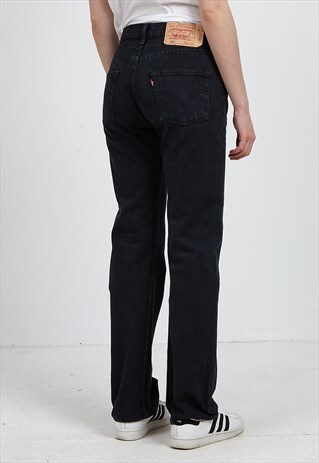 VINTAGE BLACK LEVI'S 501 FIT DENIM JEANS