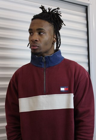 RARE FLAG 1/4 ZIP SWEATSHIRT