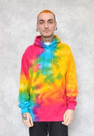 VTG 90S TIE DYE HOODIE