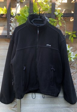 Vintage Schott usa black full zip fleece jumper small 
