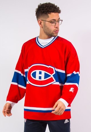 VINTAGE STARTER MONTREAL CANADIENS NHL JERSEY ICE HOCKEY