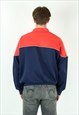 1980'S VINTAGE MEN'S M RETRO TRACKSUIT JACKET TOP JUMPER RED