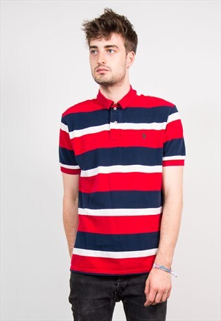 VINTAGE 90'S STRIPE RALPH LAUREN POLO T-SHIRT
