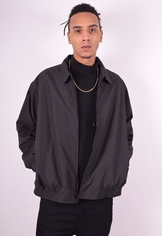 CHAPS RALPH LAUREN MENS VINTAGE JACKET XL BLACK 90'S