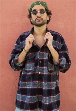 Vintage flannel checked shirt