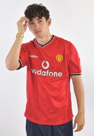 MANCHESTER UNITED UMBRO FOOTBALL T SHIRT