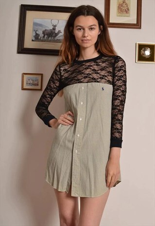 ralph lauren shirt dress vintage