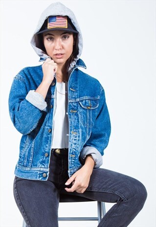 VINTAGE 80S LEE LINED DENIM JACKET / S1472