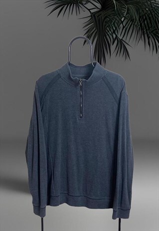 CALVIN KLEIN GREY 1/4 ZIP JUMPER