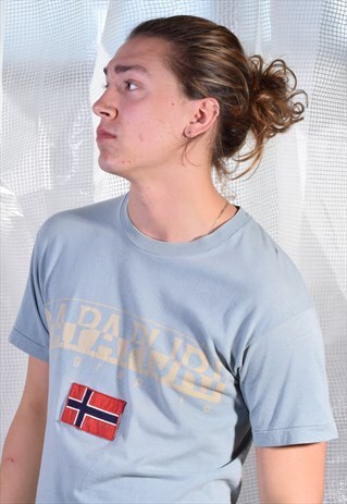 VINTAGE NAPAPIJRI DUSTY TEAL TEE