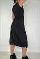 VINTAGE 90S CARGO DRESS UTILITY TOGGLE GRUNGE MIDI CYBER Y2K