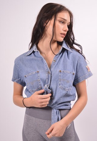VINTAGE REPLAY DENIM SHIRT BLUE