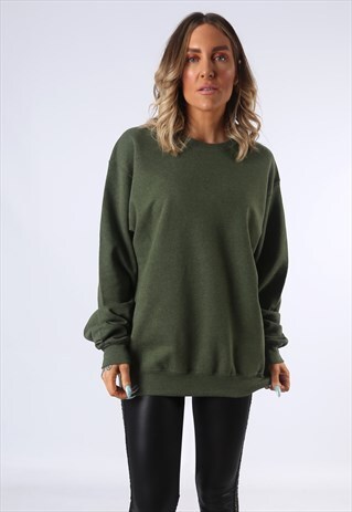 SWEATSHIRT JUMPER OVERSIZED PLAIN UK 14 - 16 (3EO)
