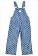 VINTAGE OSH KOSH B'GOSH BLUE & BLACK DUNGAREES - 4 YEARS