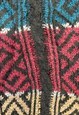 VINTAGE KNITTED JUMPER ABSTRACT PATTERNED GRANDAD SWEATER