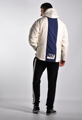 VINTAGE EARLY 2000S NIKE HOODED FLEECE PULLOVER JACKET