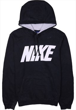 Vintage 90's Nike Hoodie Spellout Pullover Black Small