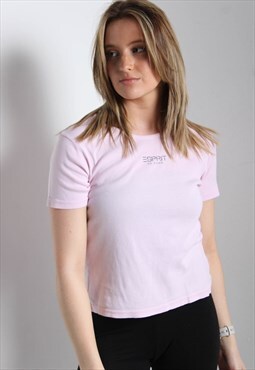Vintage Espirit Y2K T-Shirt Fitted Pink