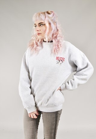VINTAGE BIG DOGS SWEATER GREY