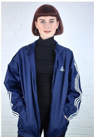 VINTAGE 90'S ADIDAS HOODED SHELL JACKET