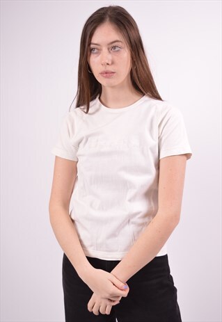 VINTAGE CHAMPION T-SHIRT TOP WHITE
