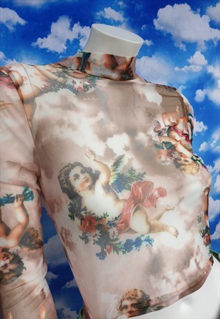 CHERUB ANGEL MESH TOP